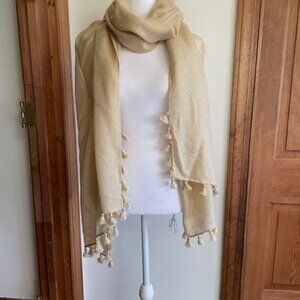 LILLY PULITZER Lana Almond Fringe Scarf Wrap